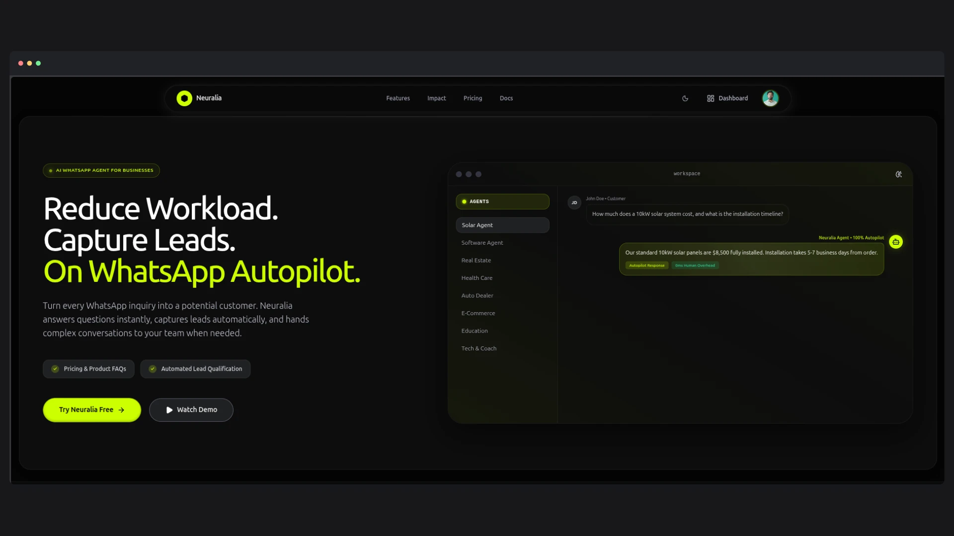 AI Assistant Platform — application interface